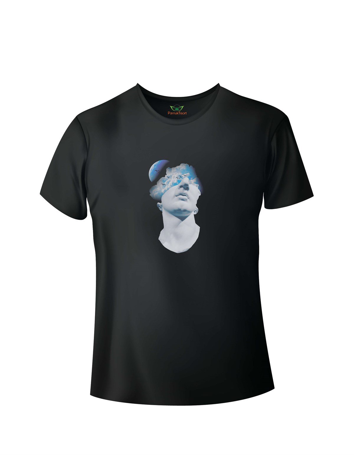 Heykel Baskılı Basic Tshirt