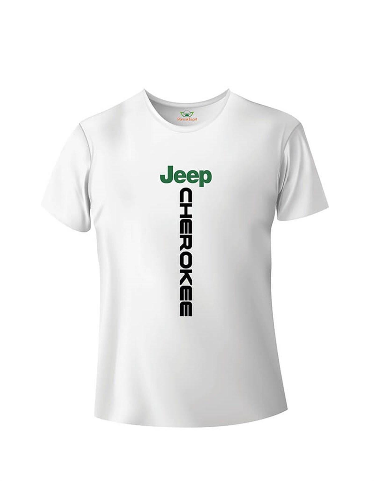 Jeep Cherokee Baskılı Slim Fit Bisiklet Yaka T-shirt