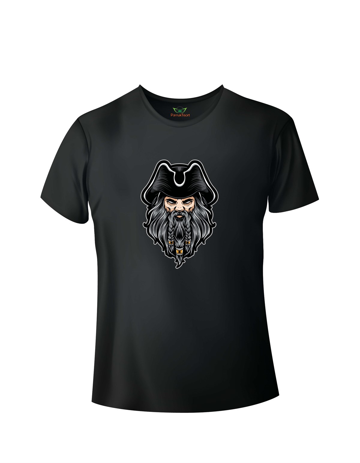 Kabasakal Korsan Baskılı Basic Tshirt