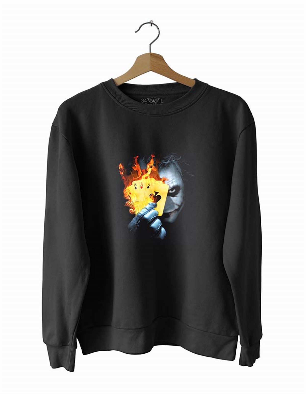 Kare As J-ker Basklı Slim Fit Pamuk Sweatshirt