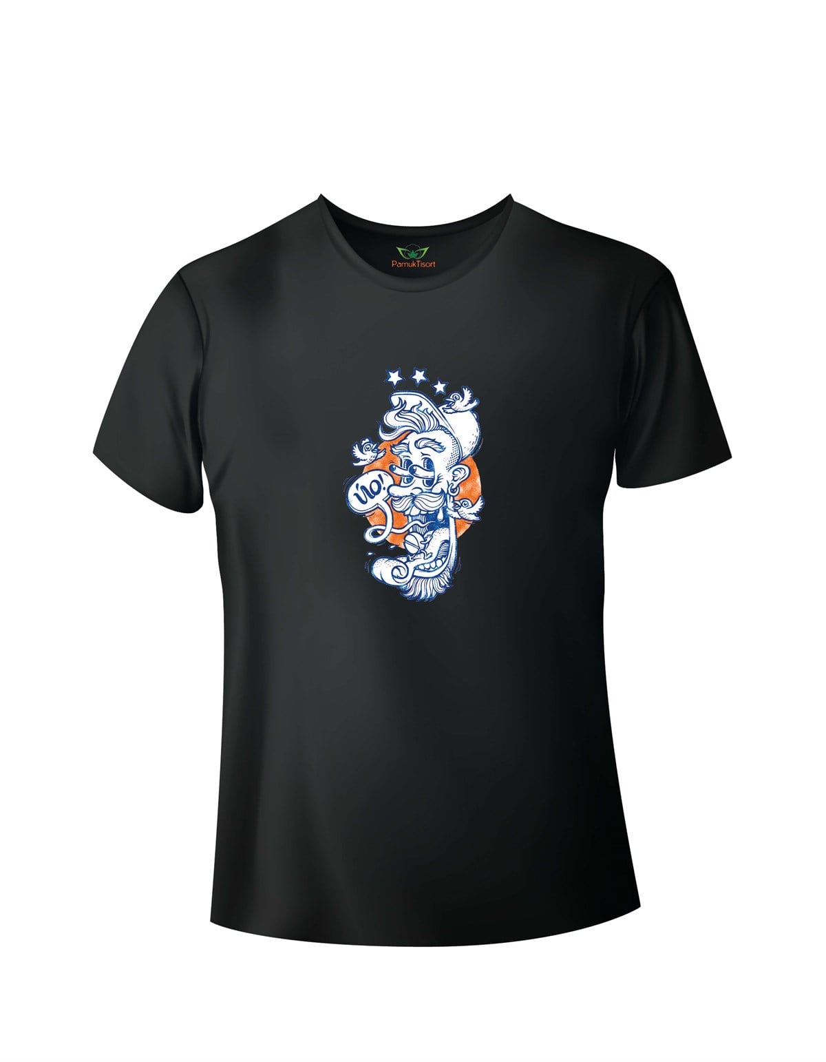 Korku Baskılı Basic Tshirt