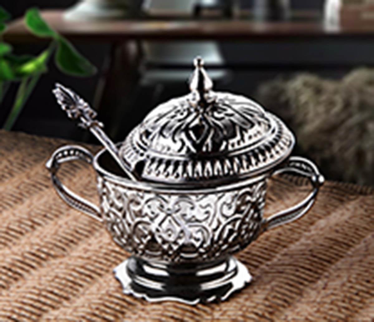 Kulplu Zamak Şekerlik-Nikel Teknobutik.com'da
