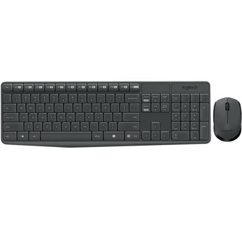 Logitech MK235 Klavye Mouse Kablosuz Siyah 920-007925 Teknobutik.com'da