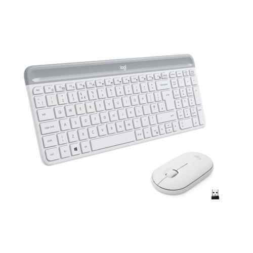 Logitech MK470 Klavye Mouse Kablosuz Beyaz 920-009436 Teknobutik.com'da