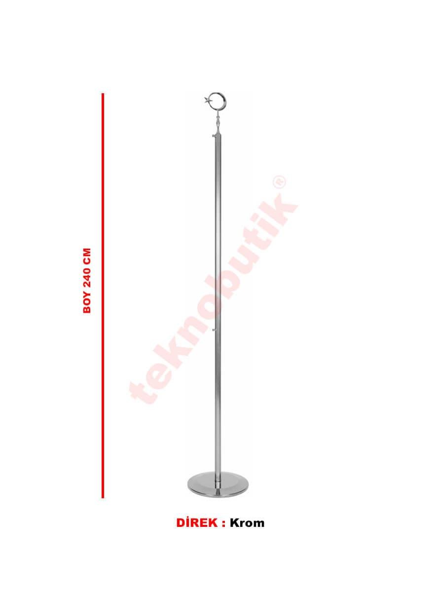 Makam Bayrağı Saçaksız Krom 100 x 150 Teknobutik.com'da