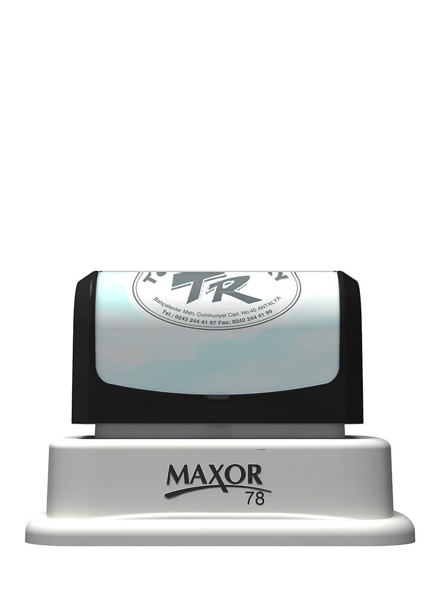 Maxor K-78 Oval 32mmx51 Kendinden Mürekkepli Kaşe Teknobutik.com'da