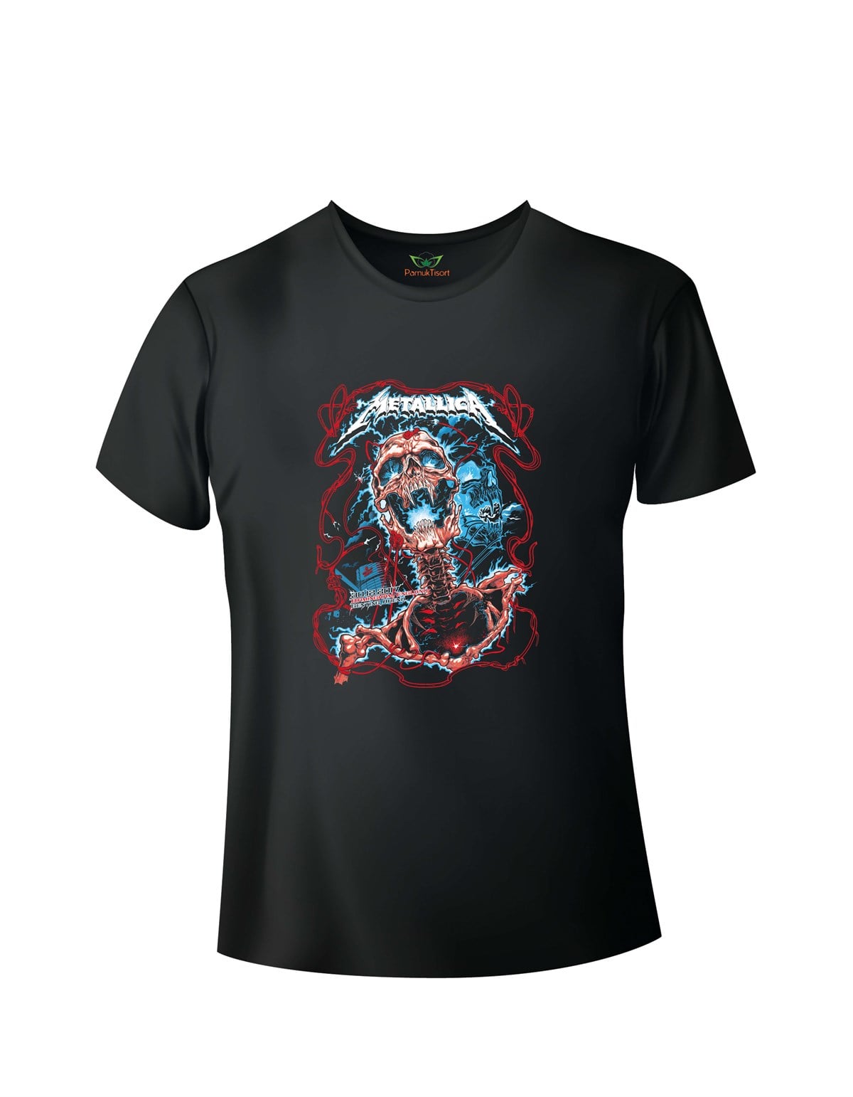 Metalika4 Baskılı Basic Tshirt