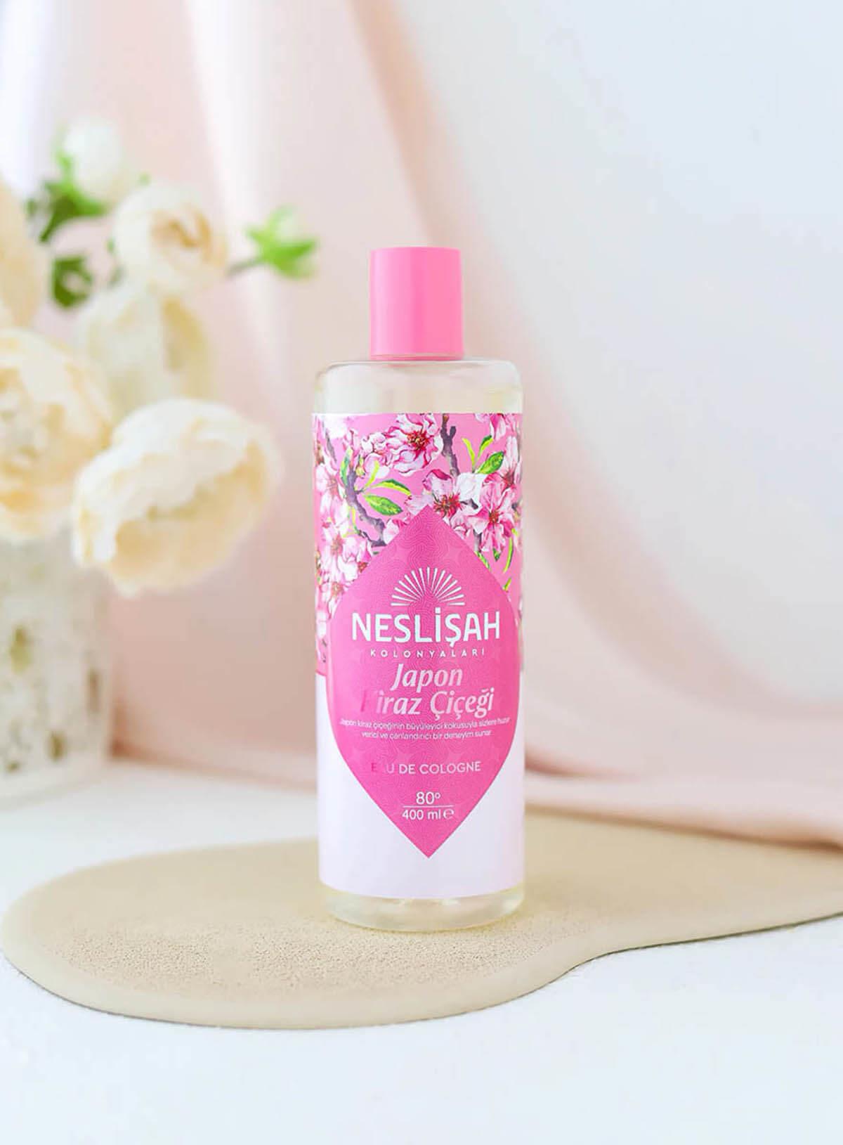 Neslişah 80 Derece Japon Kiraz Çiçeği Kolonyası 400ml Teknobutik.com'da