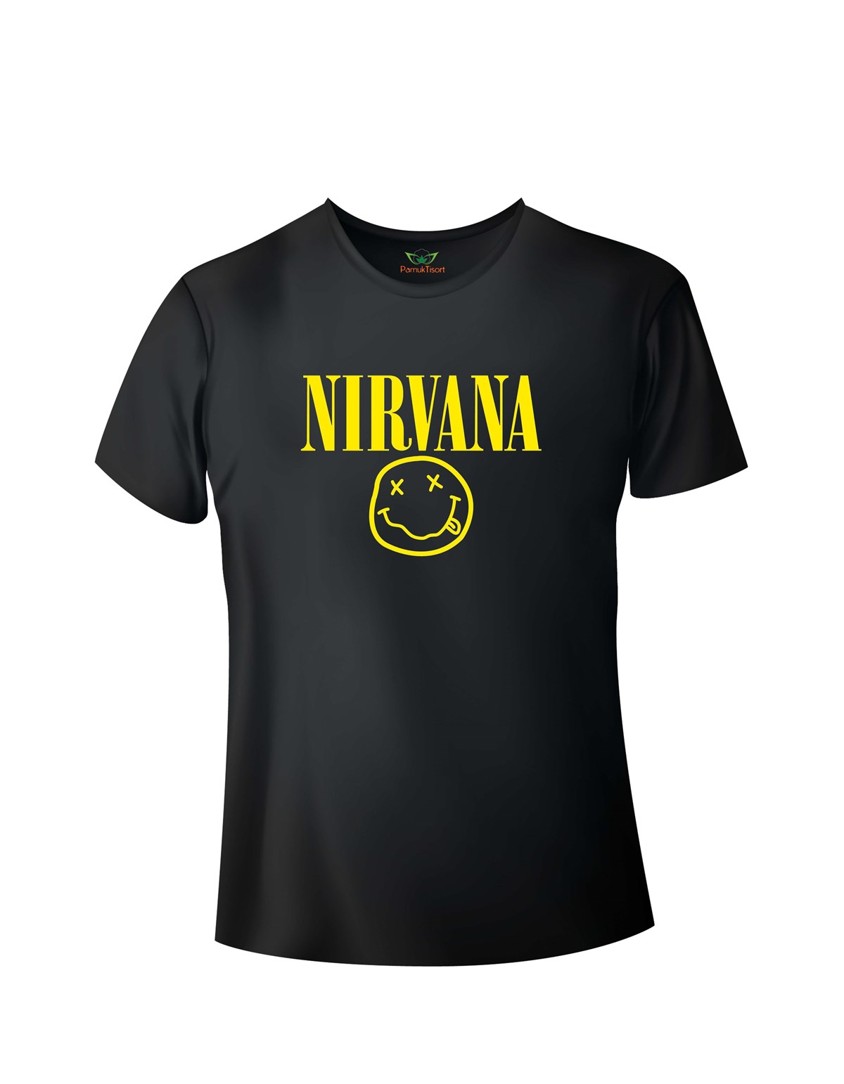 Nirv-ana Baskılı Basic Tshirt