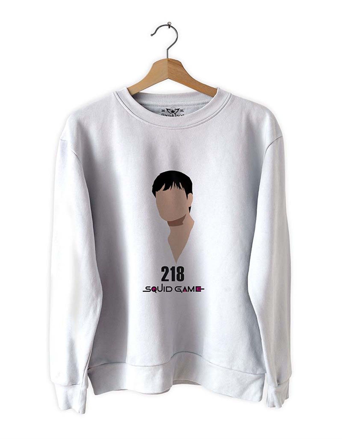 Oyuncu 218 S-Quid- G-ame- Basklı Slim Fit Pamuk Sweatshirt