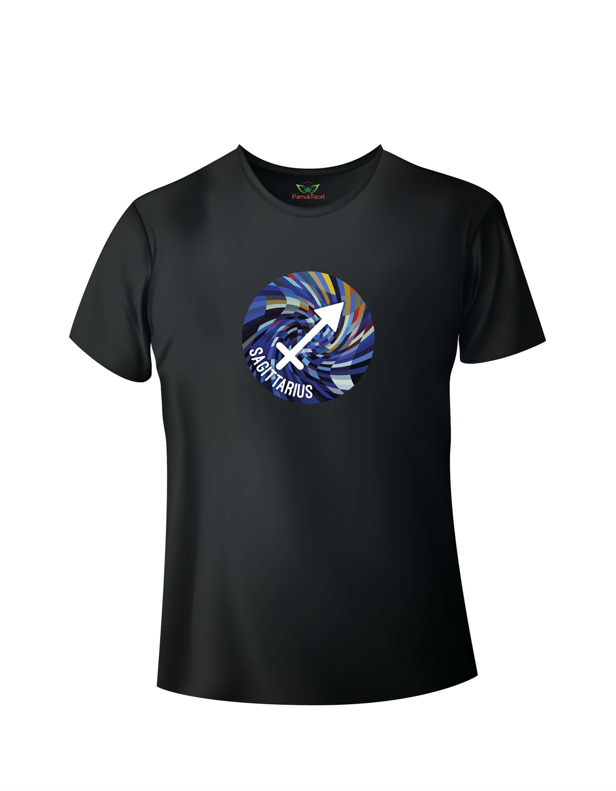 Sagittarius- Yay Burcu Baskılı Basic Tshirt