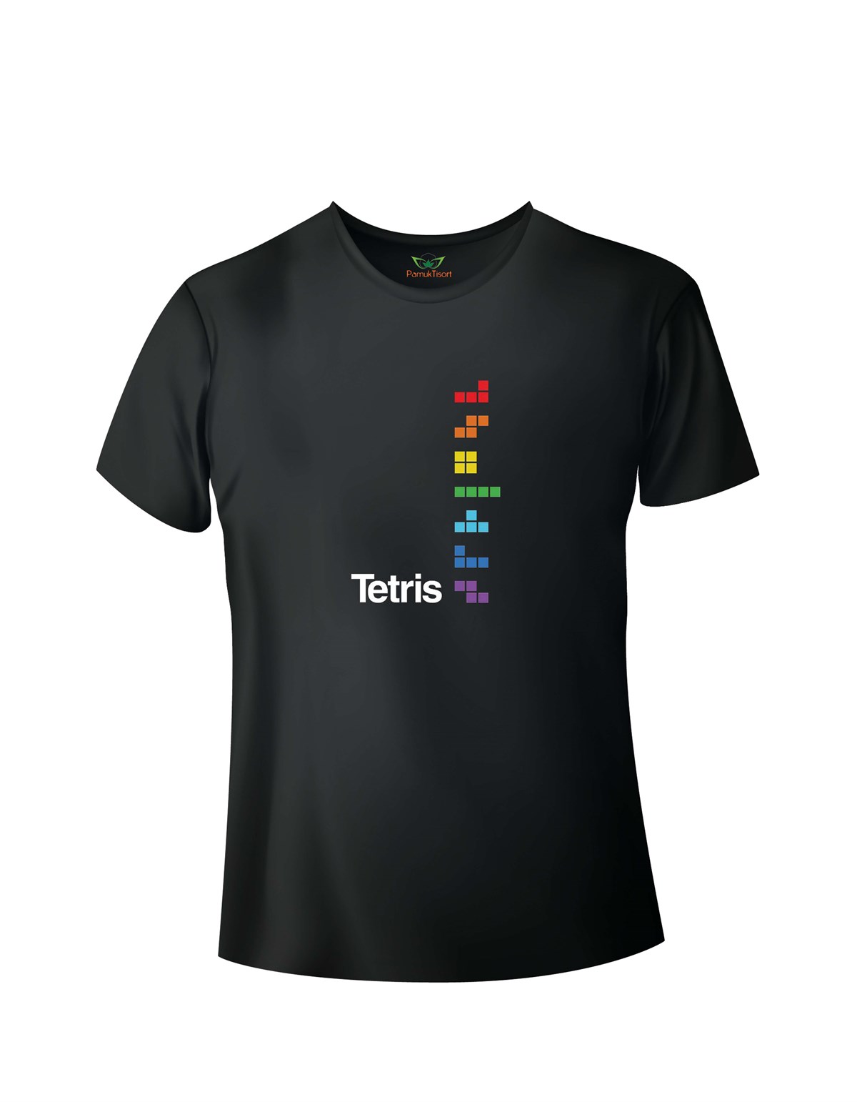 TetRis Baskılı Basic Tshirt