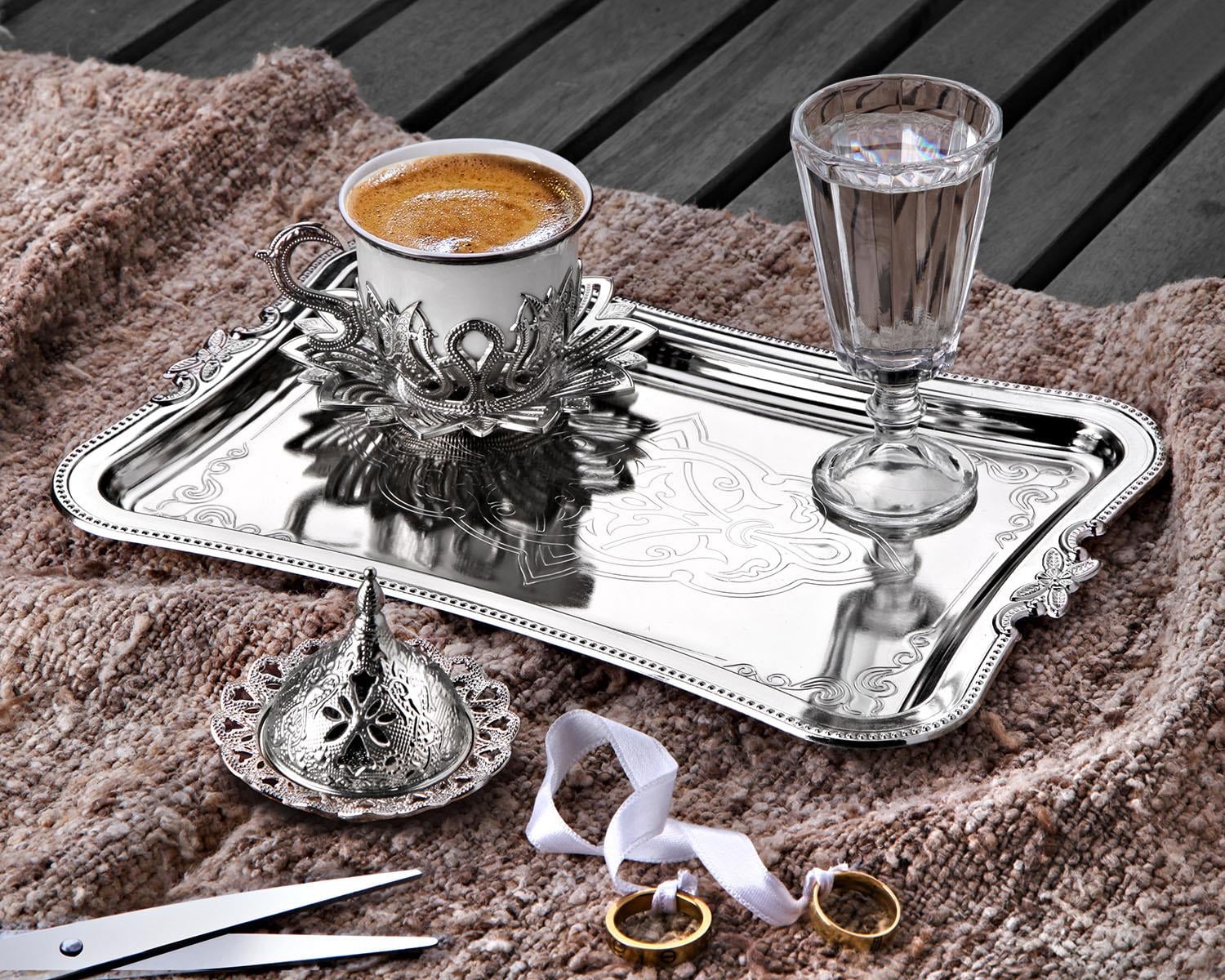 Tiryaki Damat Tekli Sunum Seti-Nikel Teknobutik.com'da