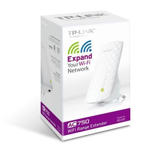 TP-Link RE200 AC750 Dual Band Wi Fi Menzil Genişletici Teknobutik.com'da
