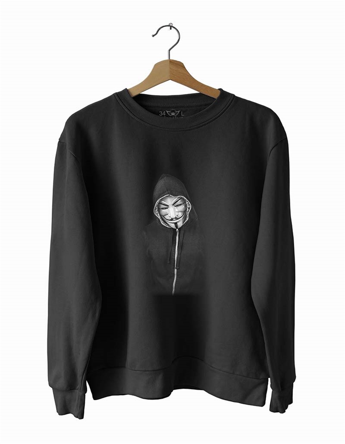 Van-det-ta2 Basklı Slim Fit Pamuk Sweatshirt