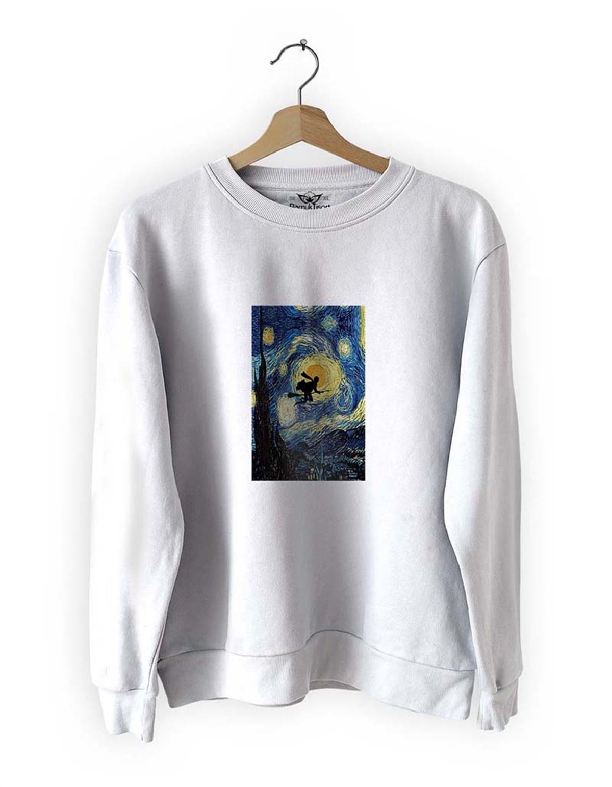 Van Gogh H.Potter Basklı Slim Fit Pamuk Sweatshirt