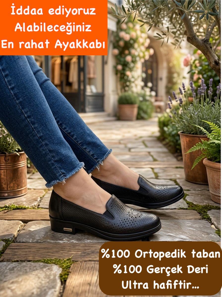Buğra erol %100 Gerçek Deri Ortopedik flonte
