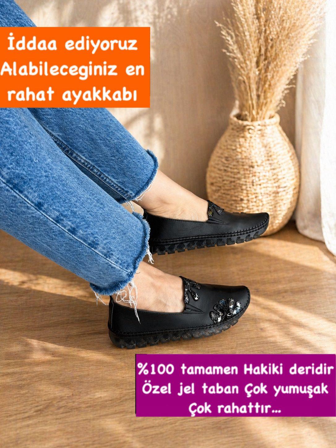 Buğra erol Hakiki Deri jel taban ayakkabı siyah alino