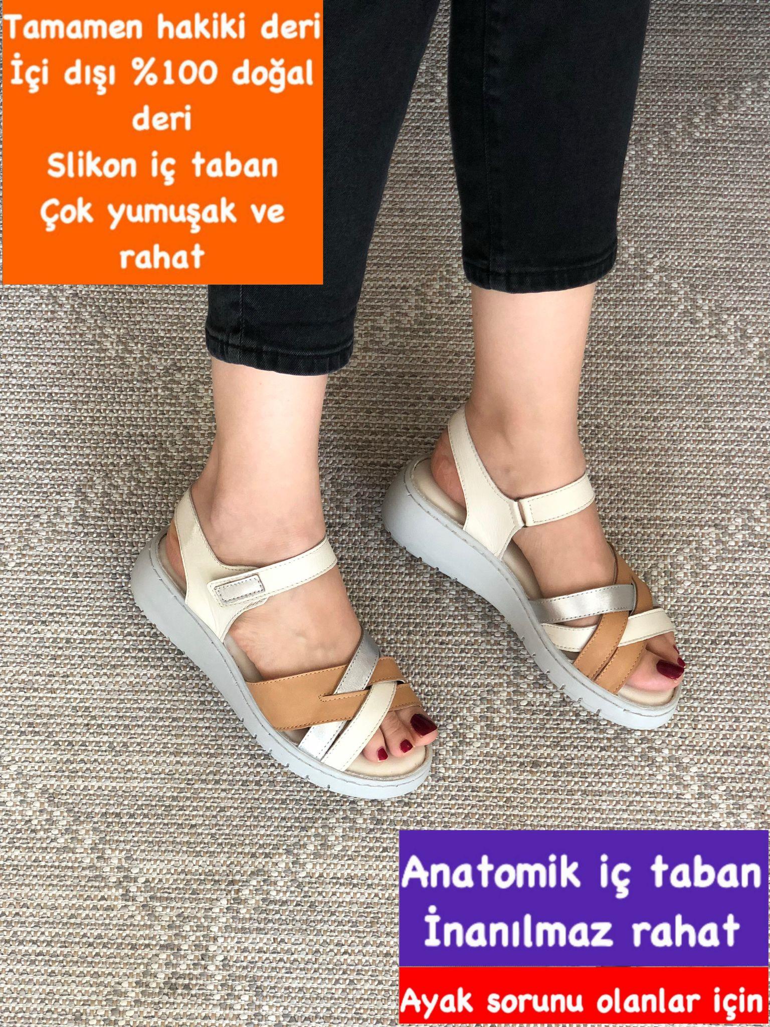 Buğra erol Hakiki Deri slikon yumuşak tabanlı sandelet noble-09988