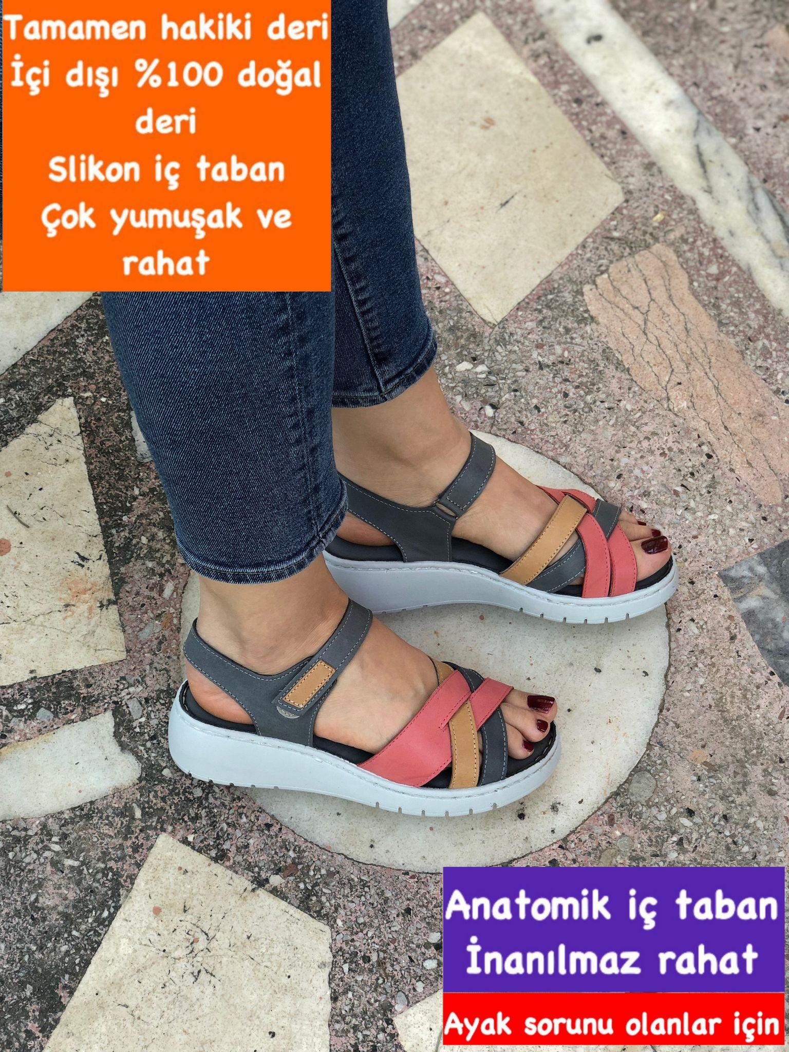 Buğra erol Hakiki Deri slikon yumuşak tabanlı sandelet noble-099888
