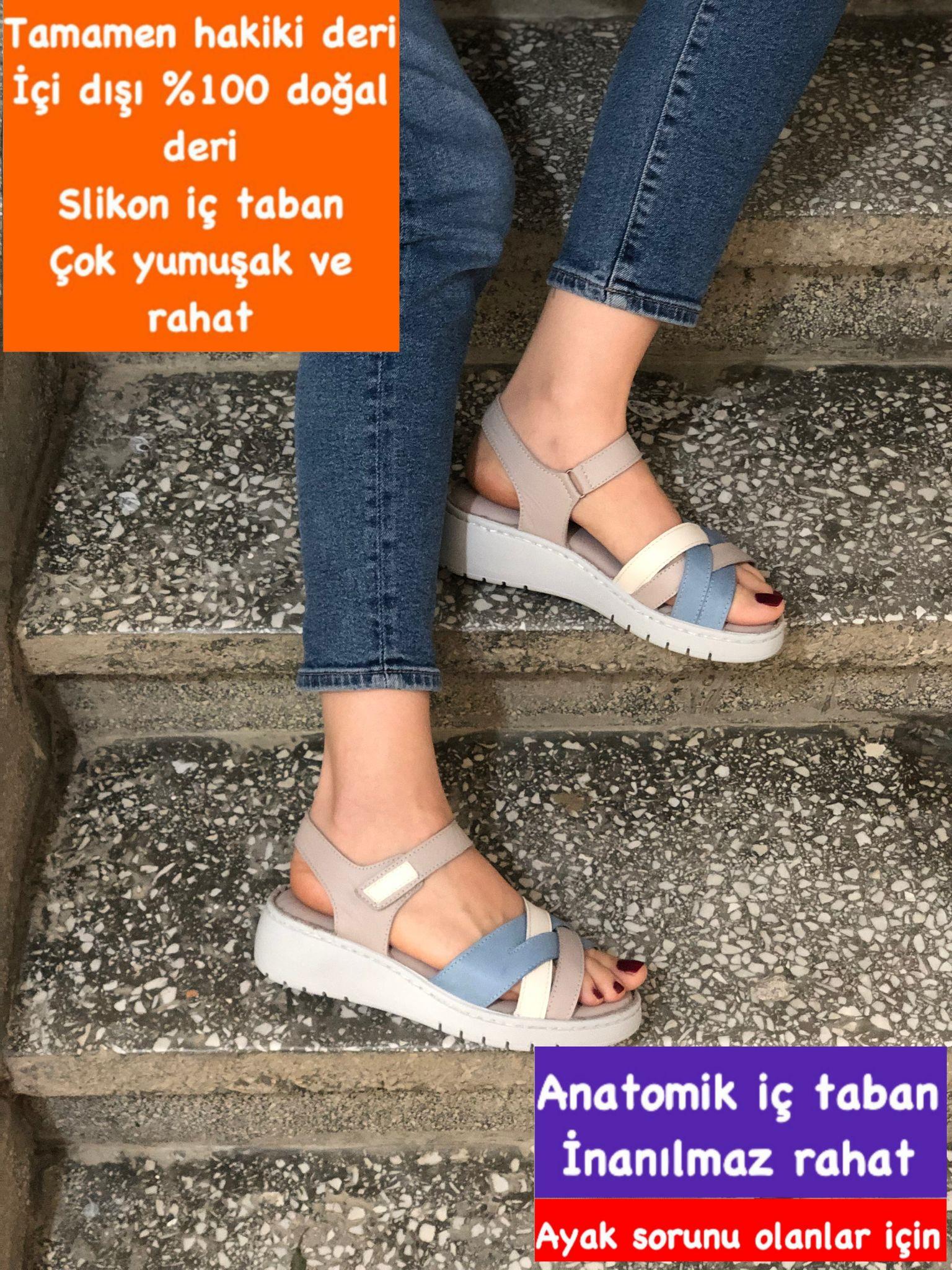Buğra erol Hakiki Deri slikon yumuşak tabanlı sandelet noble-099888