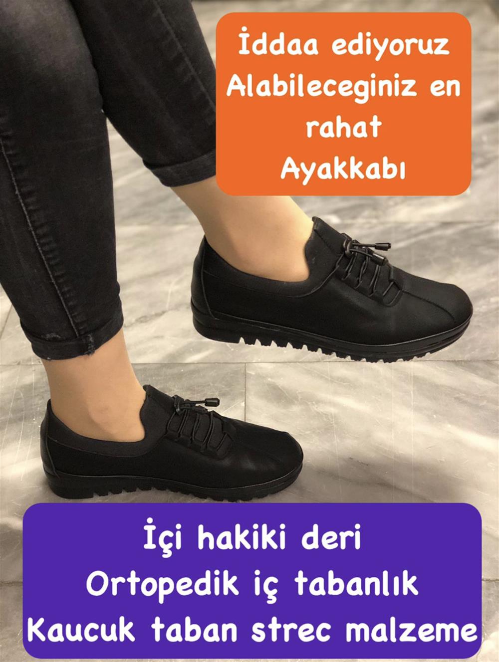 Buğra erol Kadın Çift Kat Ortopedik Tabanlıklı Ayakkabı wasel