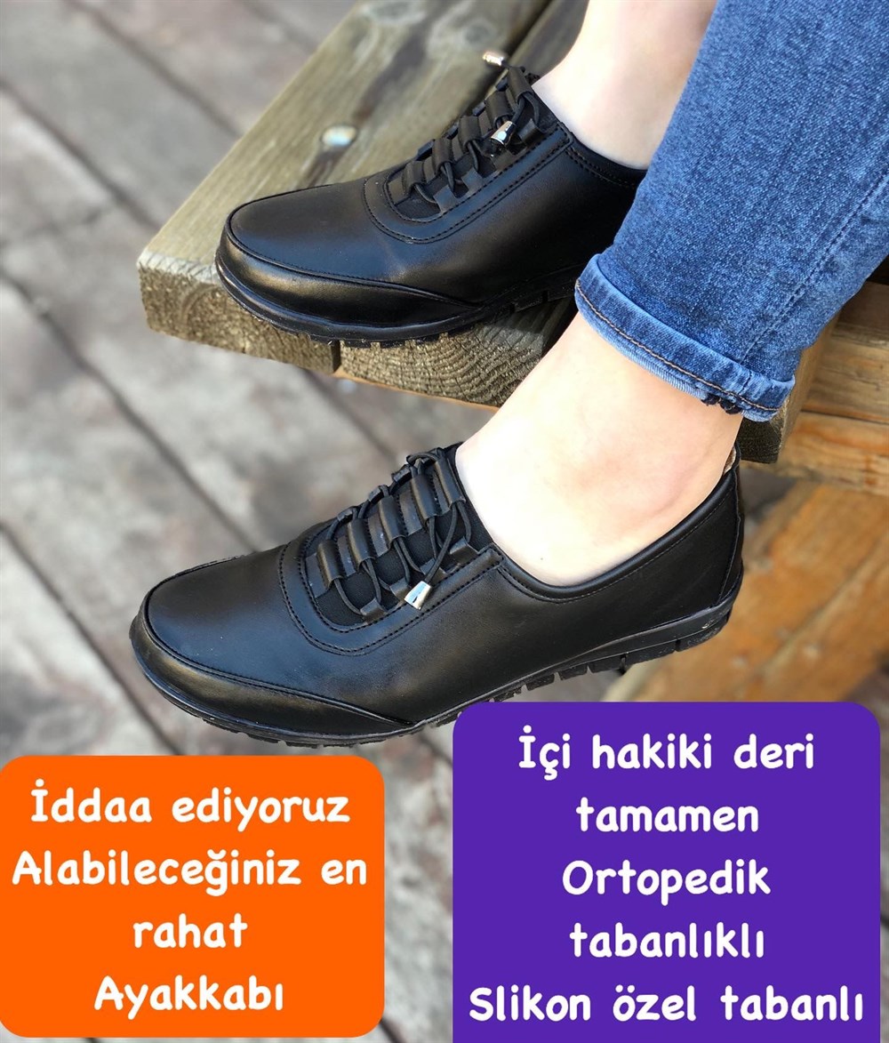 Buğra erol Kadın Çift Kat Ortopedik Tabanlıklı Ayakkabı wan
