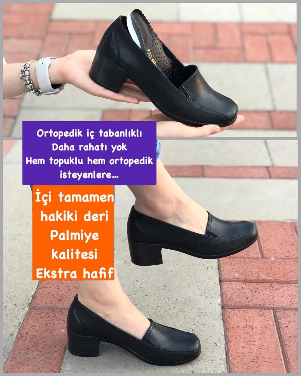 Buğra erol Kadın Çift Kat Ortopedik Tabanlıklı Hakiki Deri Ayakkabı yenimet