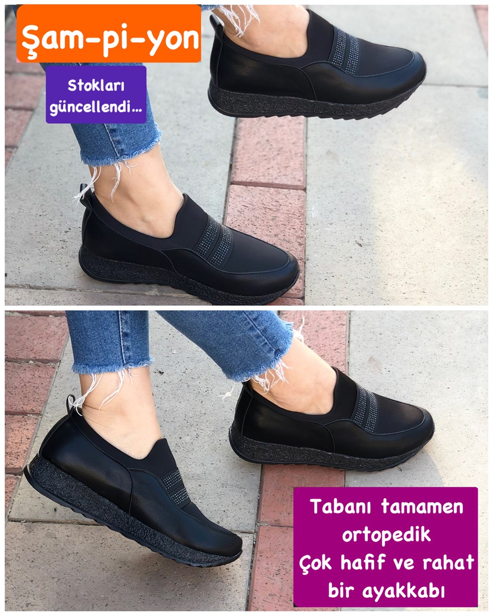 Buğra erol Kadın Çift Kat Ortopedik Tabanlıklı Ayakkabı ramtak