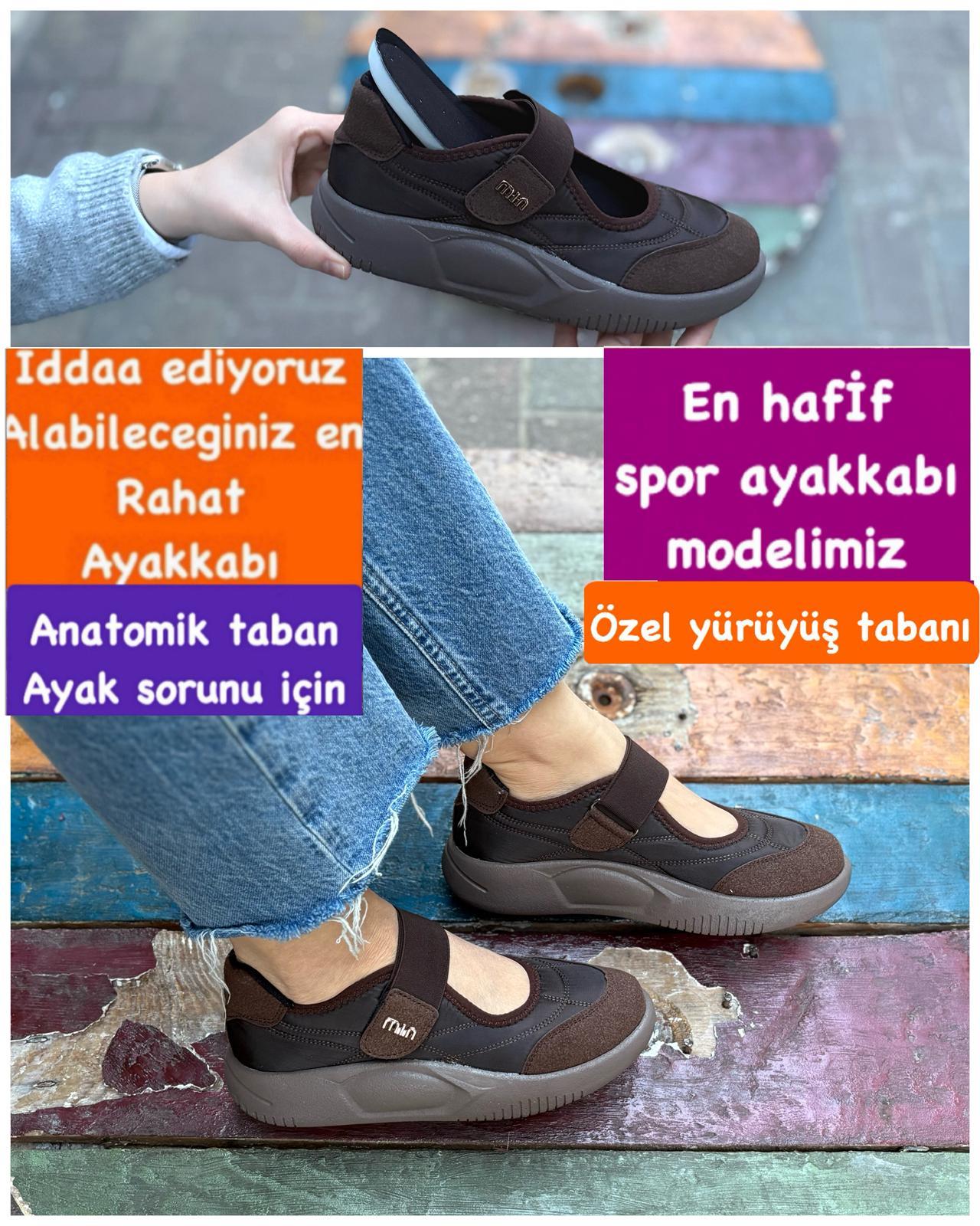 Buğra erol Ortopedik Tabanlıklı Cırtlı Ayakkabı miuni-1207555