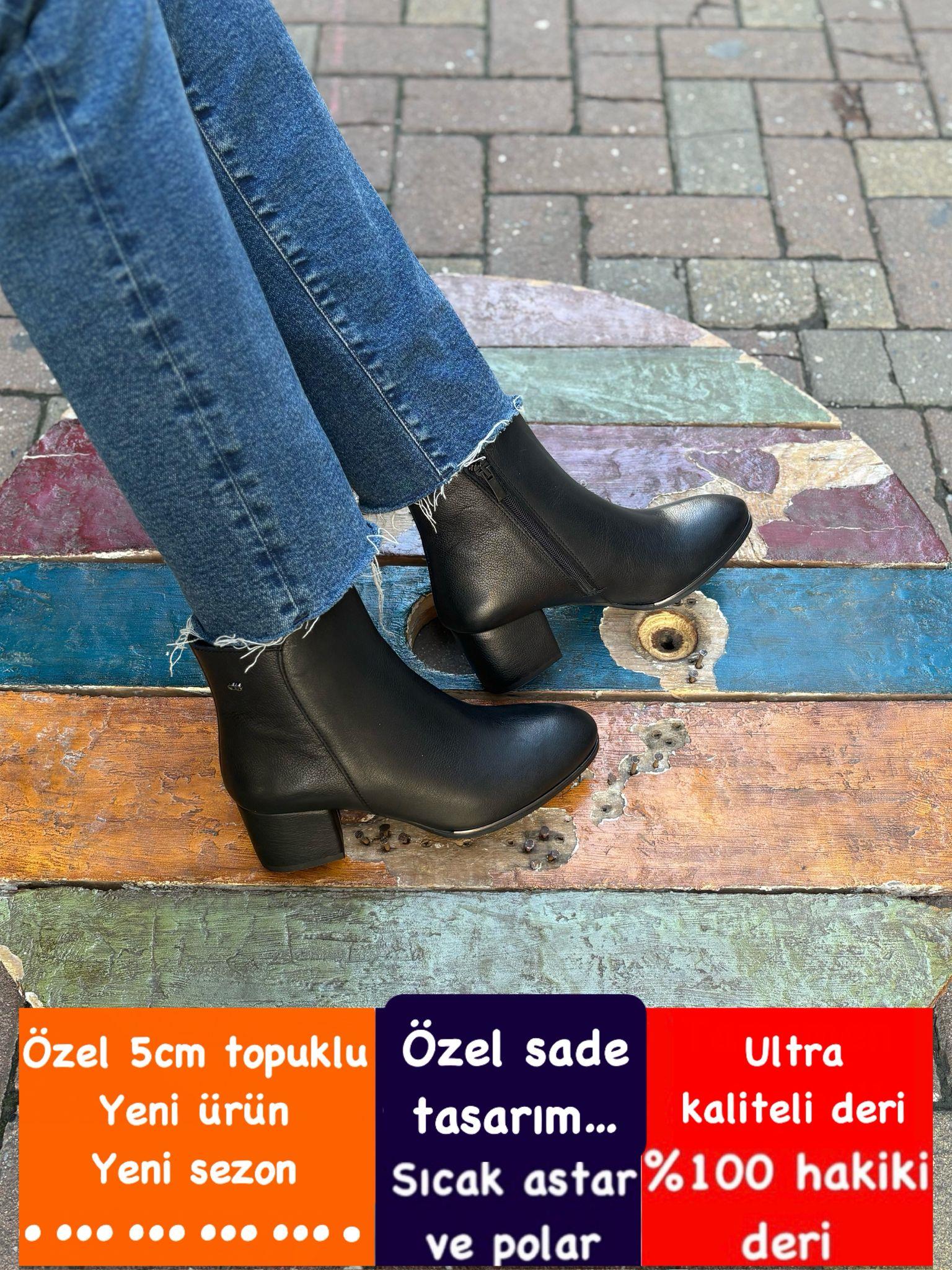Buğra erol Ortopedik Tabanlıklı Hakiki Deri Bot punta-20203