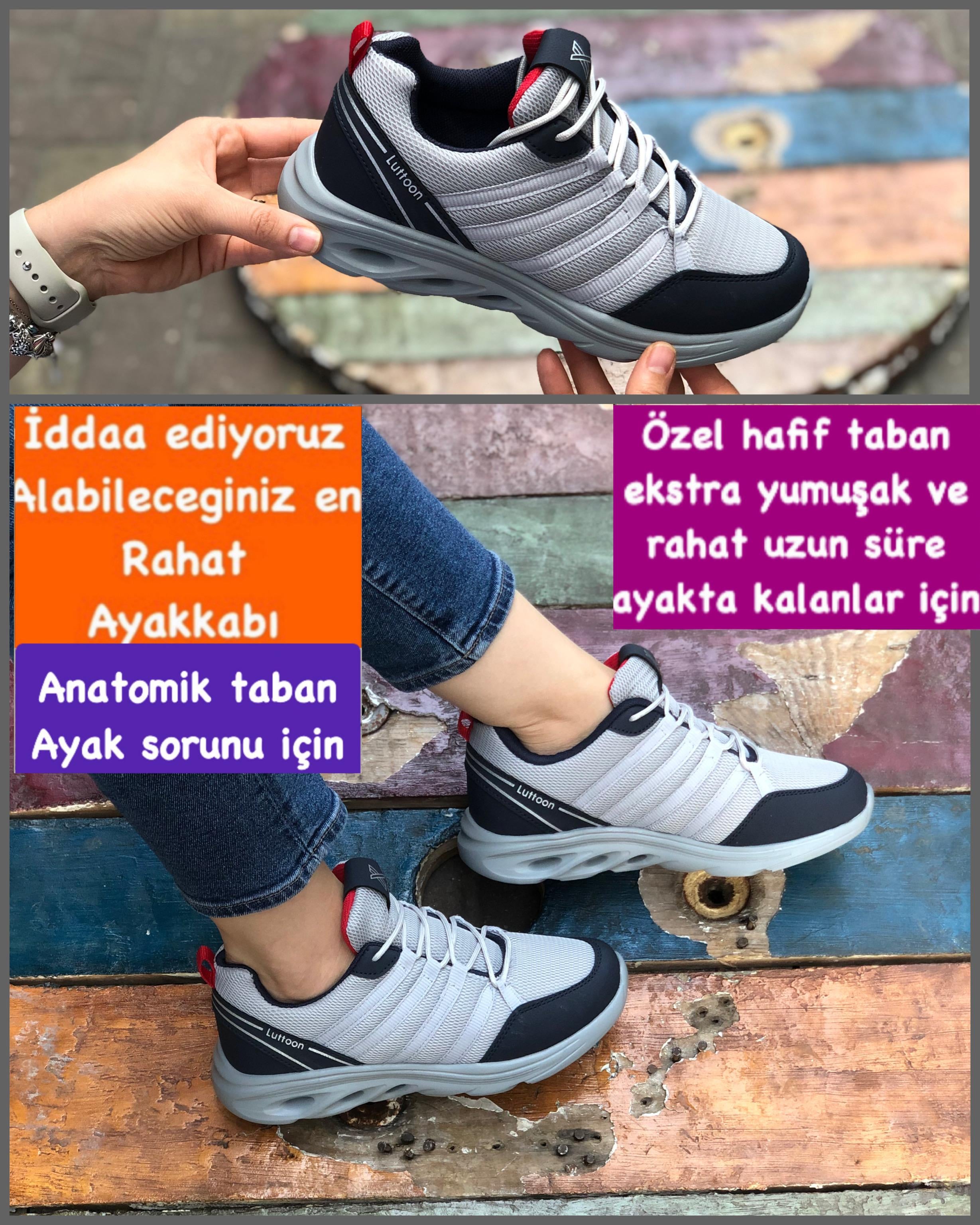 Buğra erol Ortopedik Tabanlıklı Spor Ayakkabı lutto-1034