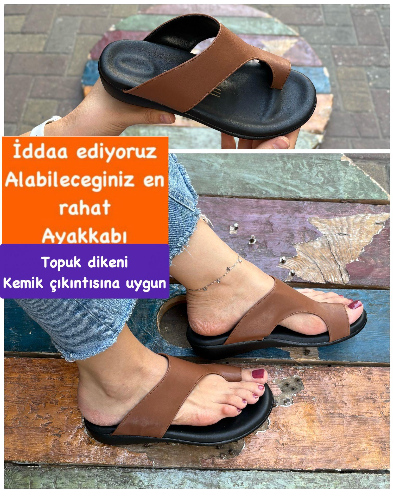 Buğra erol Ortopedik Terlik cırtlı parmstaba-102