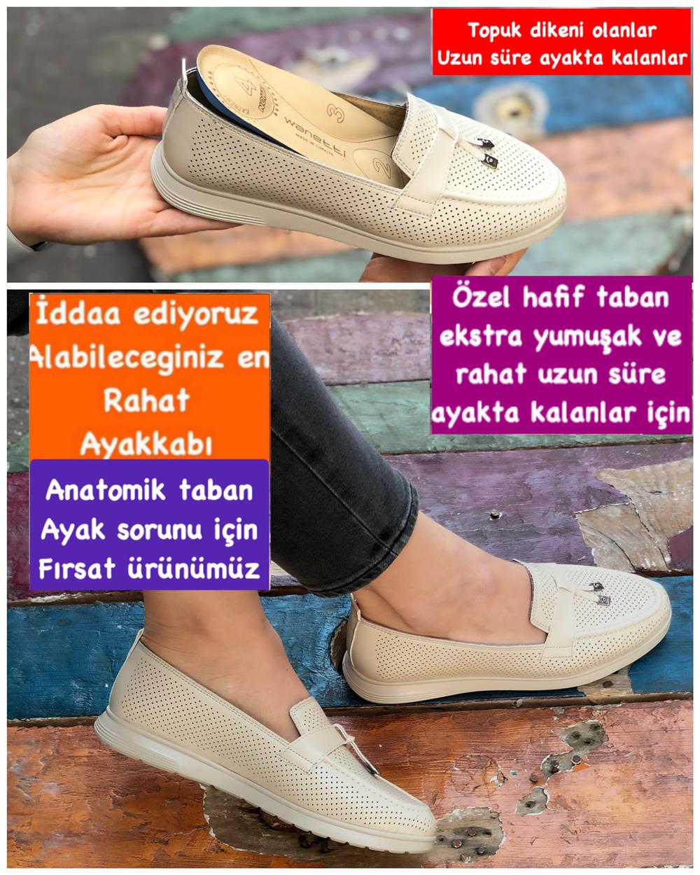 Buğra erol Özel Hafif 4 Nokta Ortopedik Tabanlıklı Ayakkabı isabella