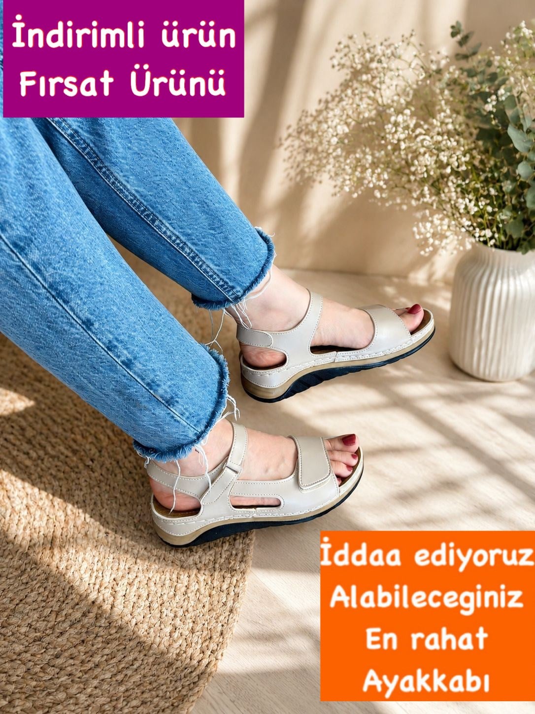Buğra erol özel tabanlı sandalet jasmi ten