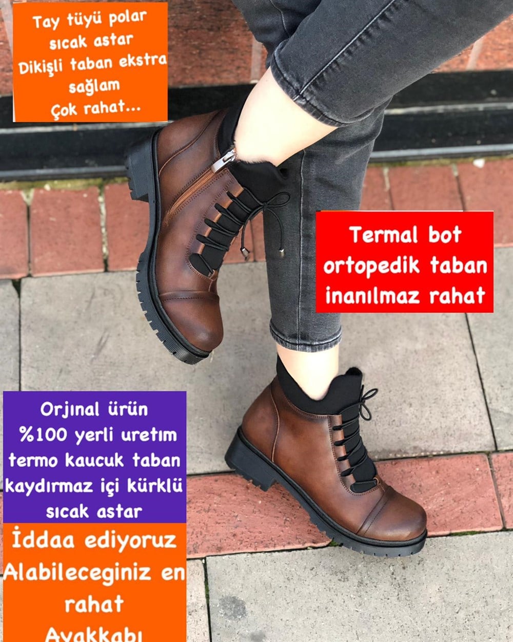 Buğra erol Termal İçi polar dikişli Bot Kerb