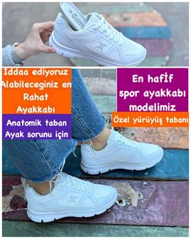 Buğra erol Ortopedik Tabanlıklı Spor Ayakkabı white-123