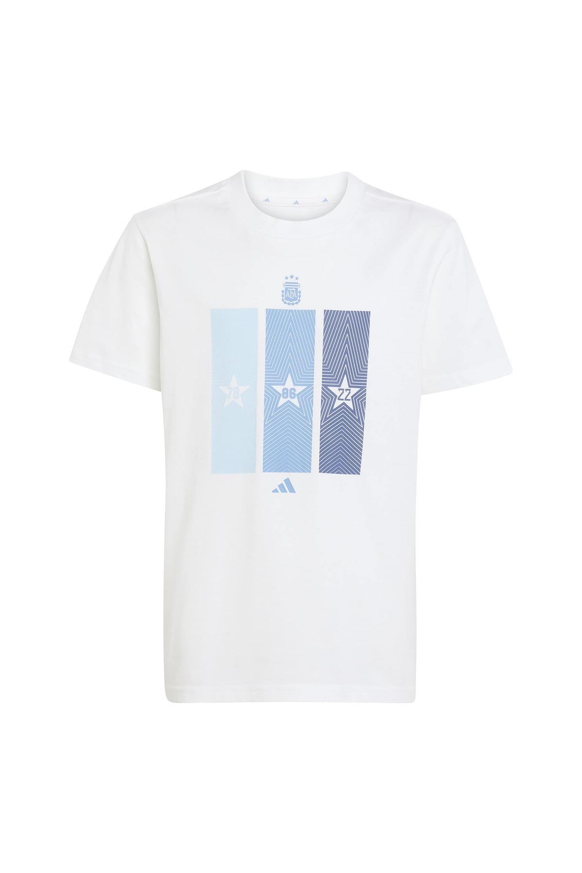 adidas Çocuk  Beyaz  T-shirt AFA H TEE KIDS KA2493