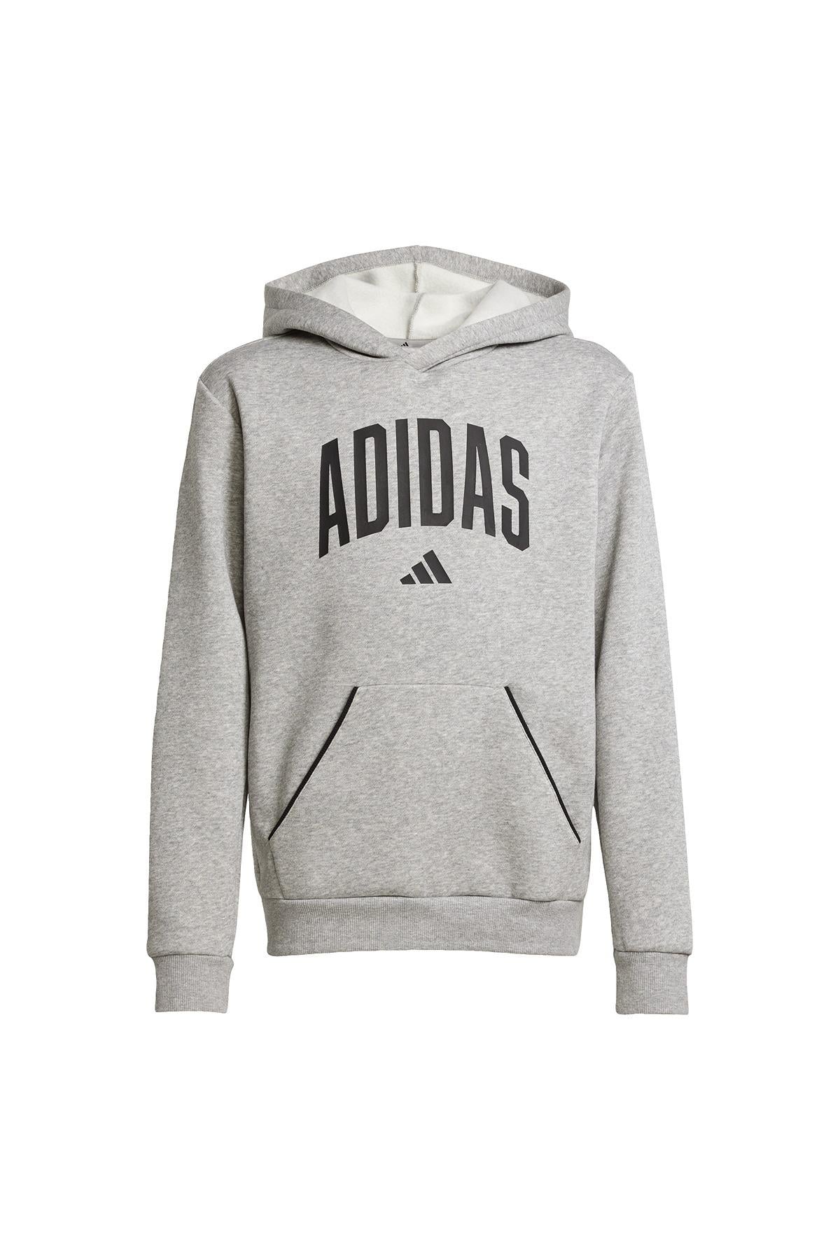 adidas Çocuk  Gri  Sweatshirt J CLGT OH FL HD JV7336