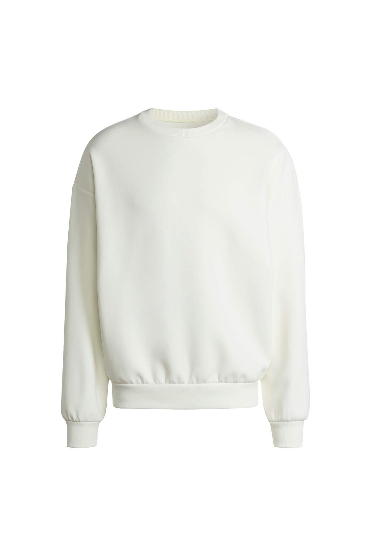 adidas Erkek  Beyaz  Sweatshirt M SL SK CREW KF8585