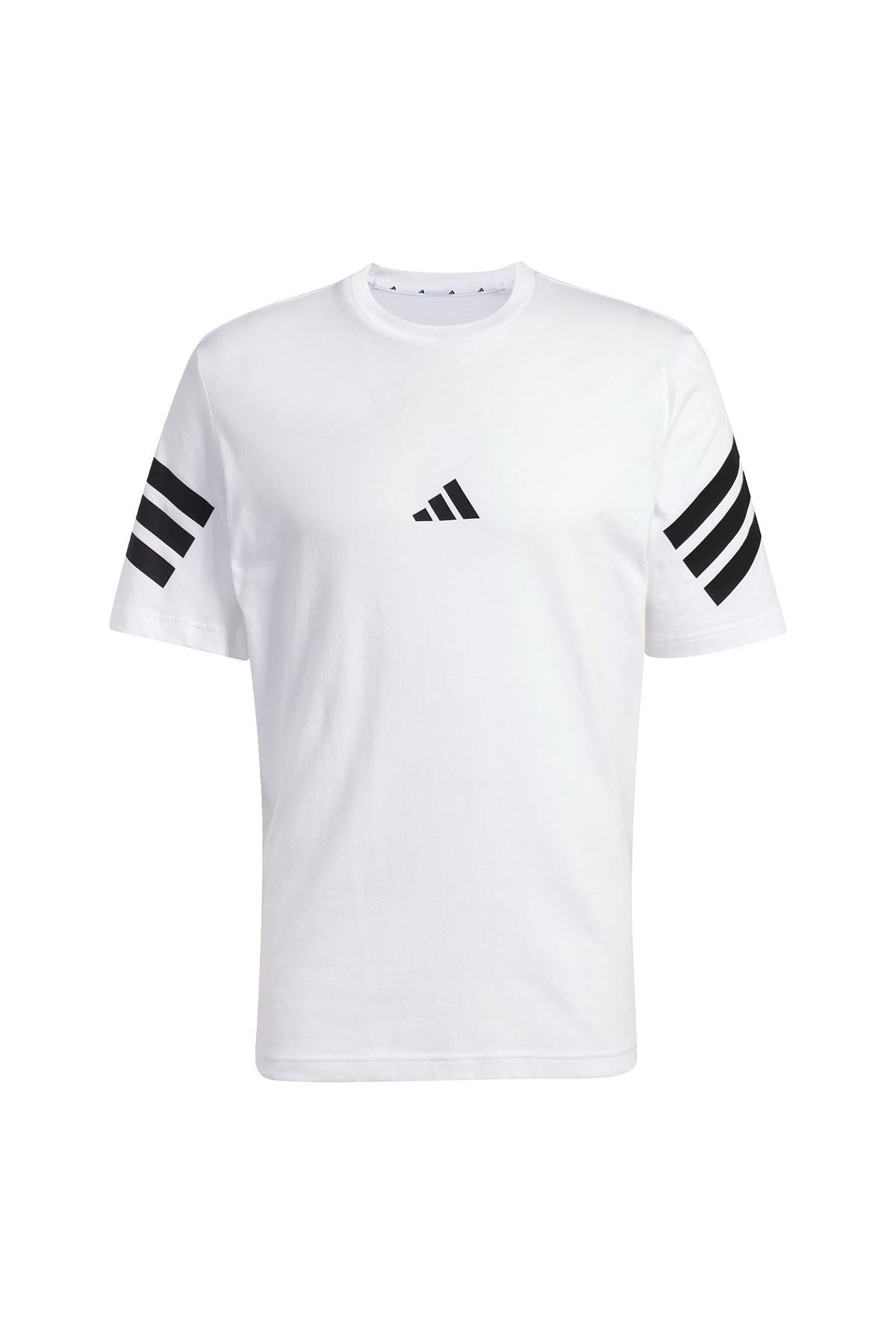 adidas Erkek  Beyaz  T-shirt M FI 3S REG T JD4880