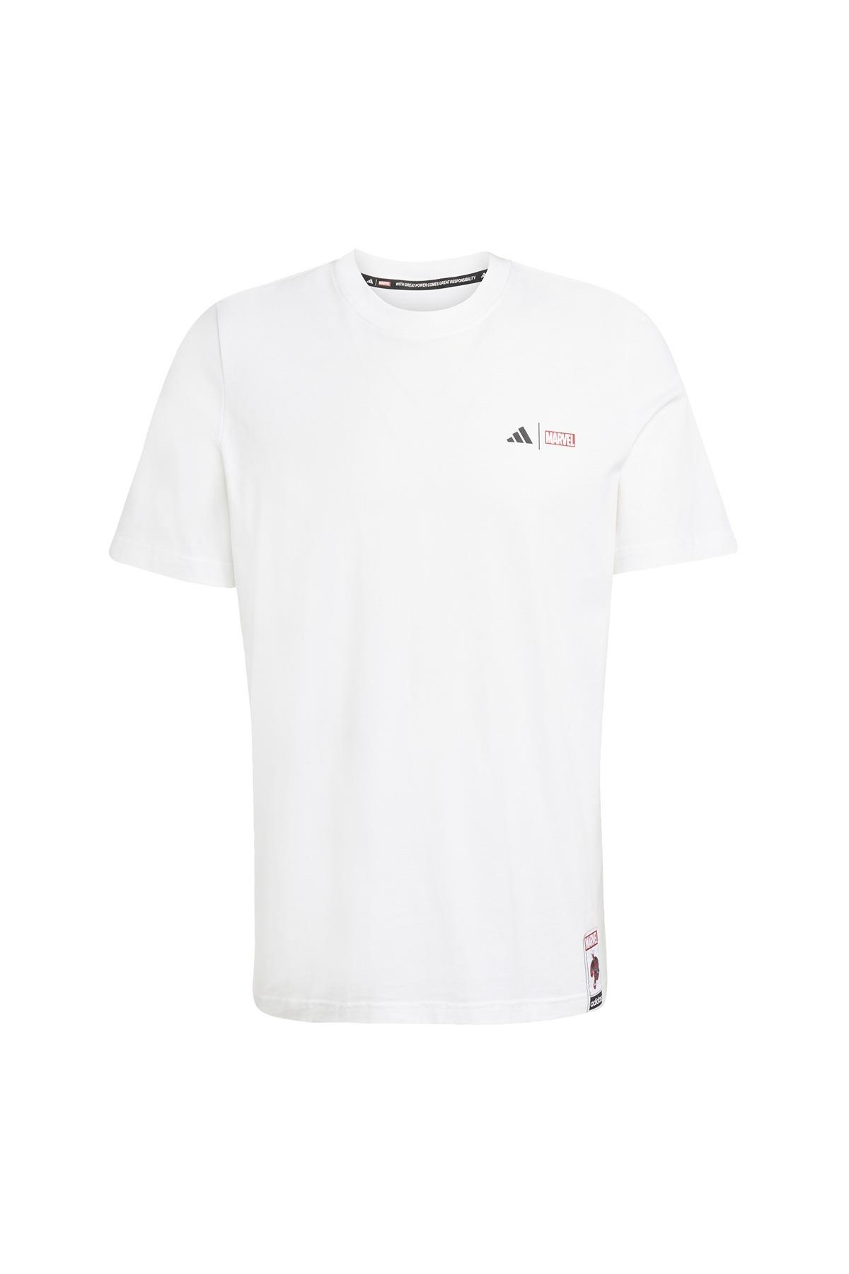 adidas Erkek  Beyaz  T-shirt M T-S JL8056