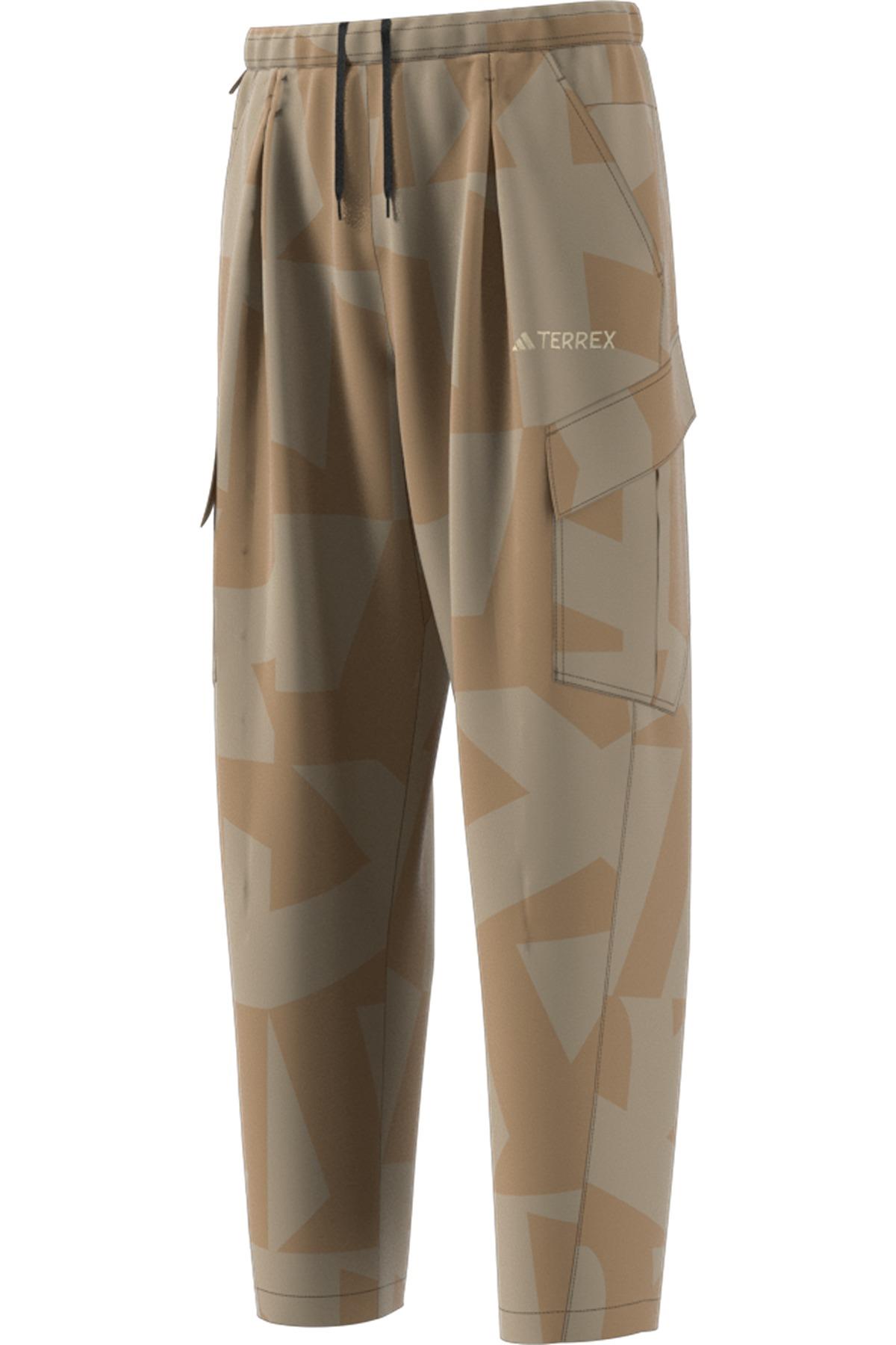 adidas Erkek  Kahverengi  Eşofman Altı CARGO AOP PANTS JM7437