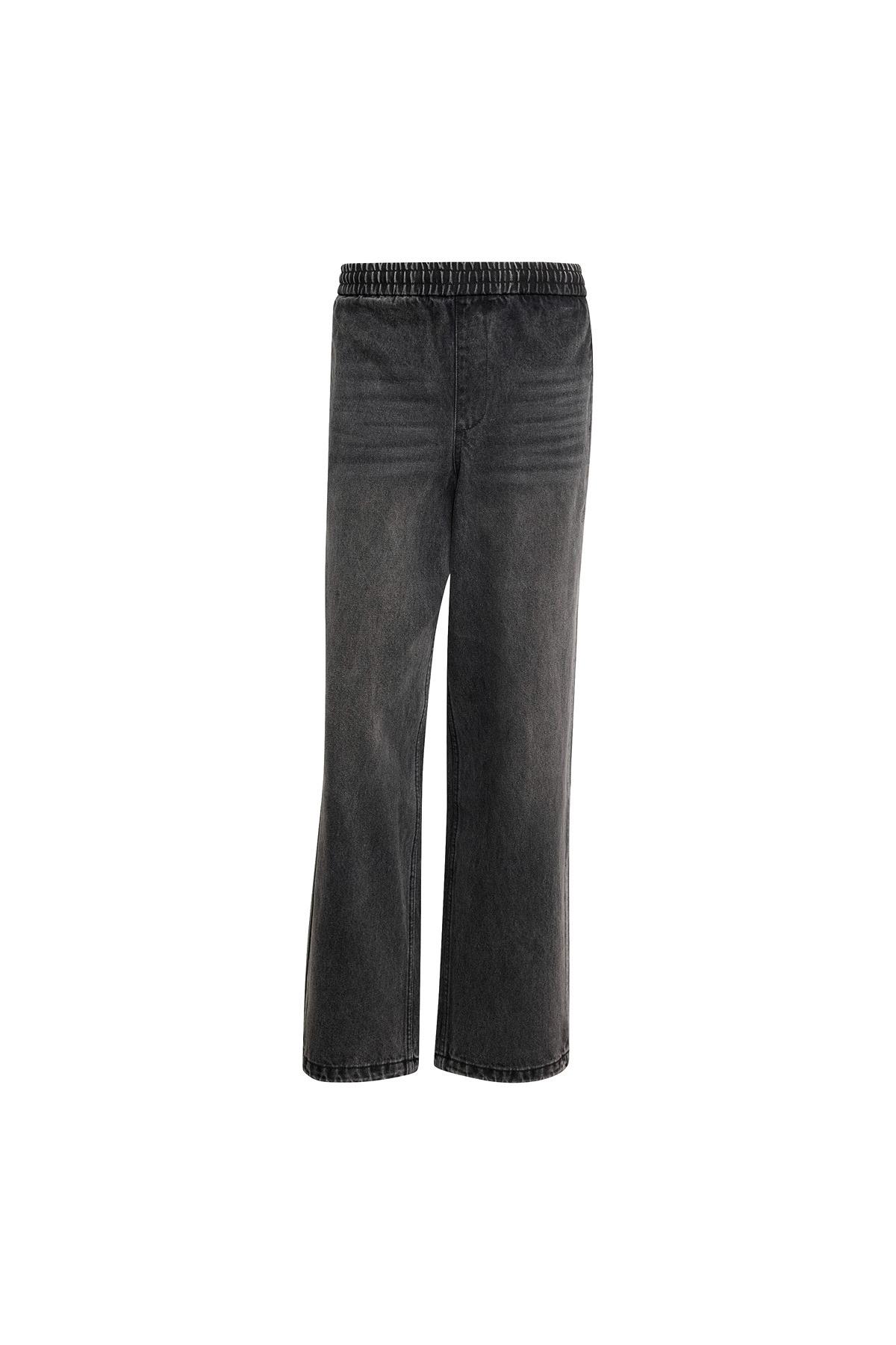 adidas Erkek  Siyah  Eşofman Altı ADILENIUM DENIM KF8543
