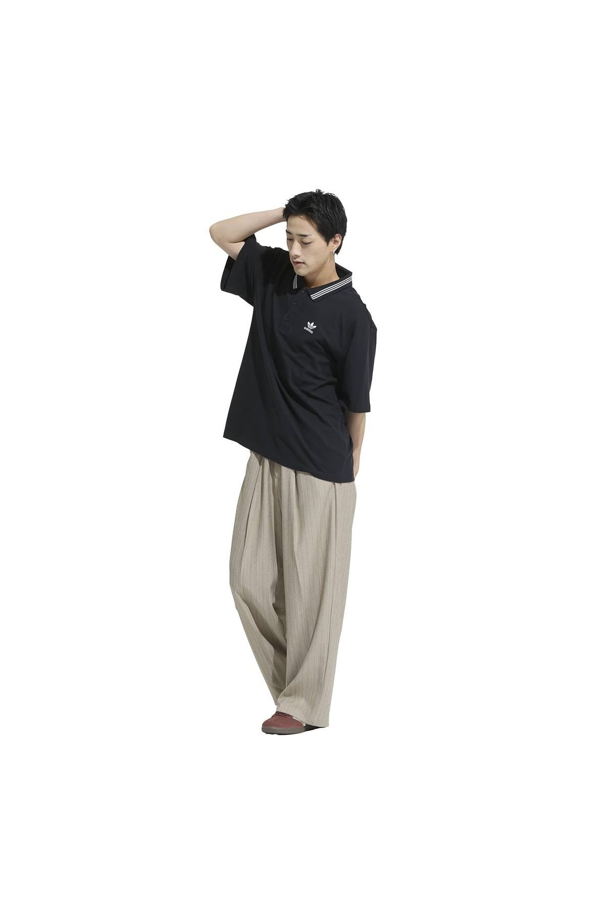 adidas Erkek  Siyah  Polo T LOOSE POLO JW5897
