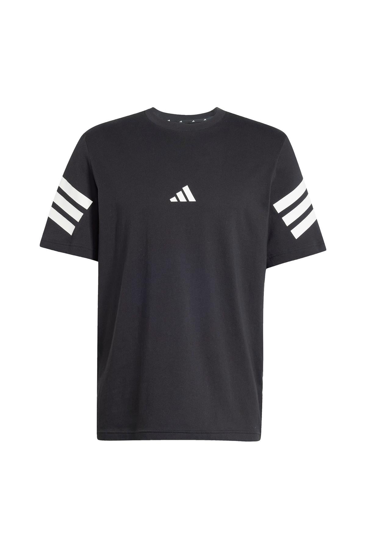 adidas Erkek  Siyah  T-shirt M FI 3S REG T JD4877