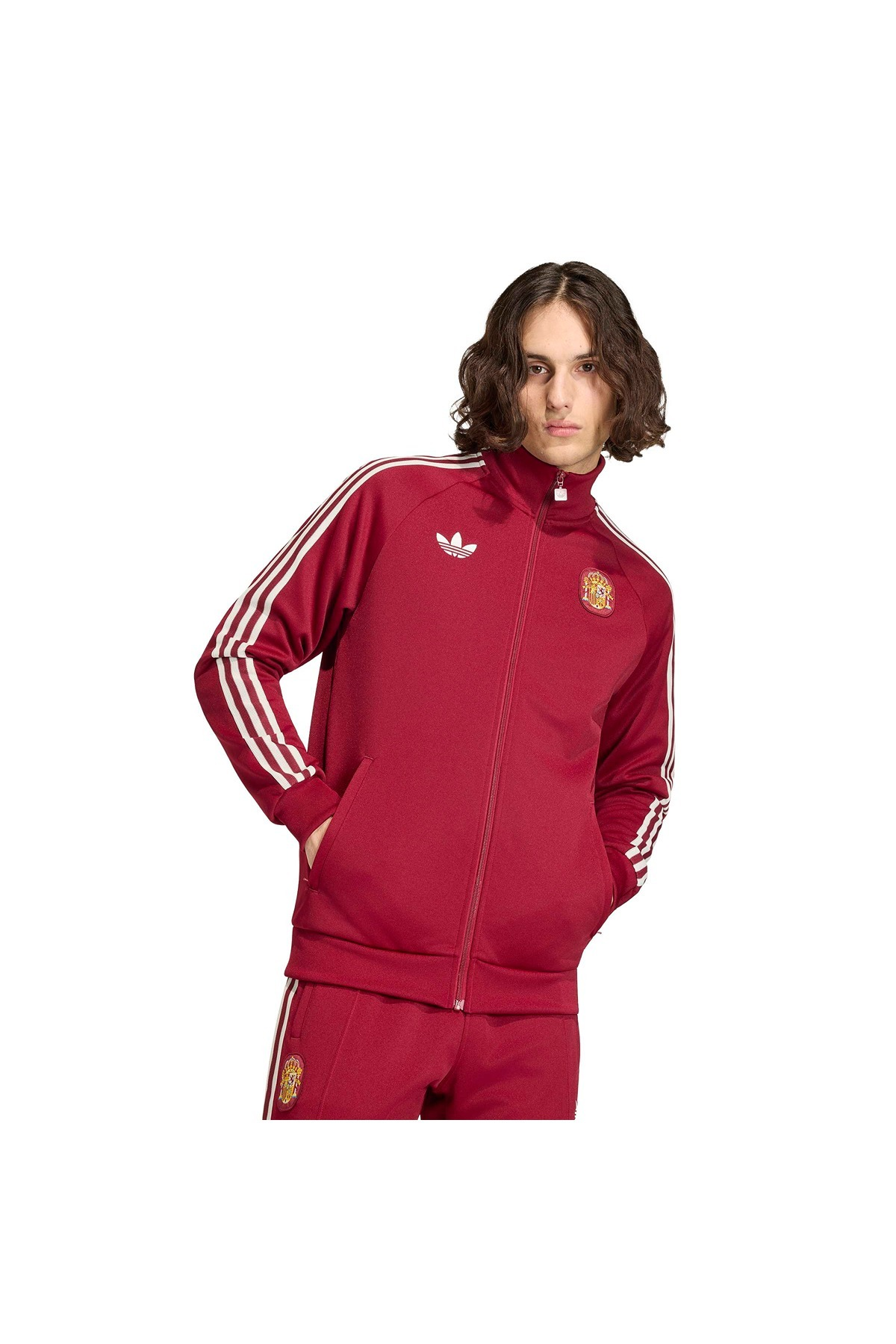 adidas FEF OG TT Erkek  Bordo  Ceket JZ2254