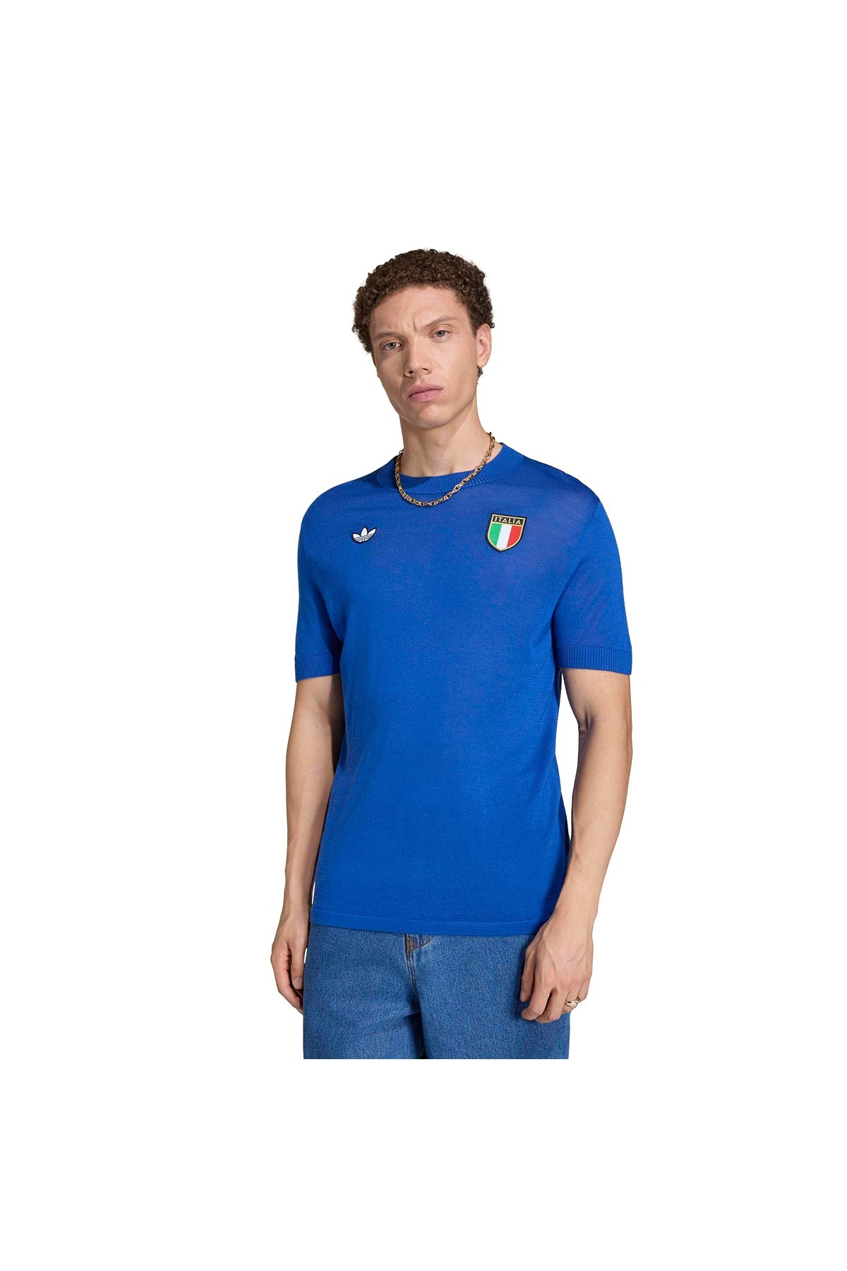 adidas FIGC 70S JSY Erkek  Mavi  Forma JN3706