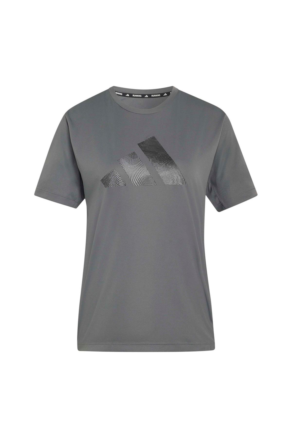 adidas Kadın  Gri  T-shirt Run Ess BL T W JZ6824