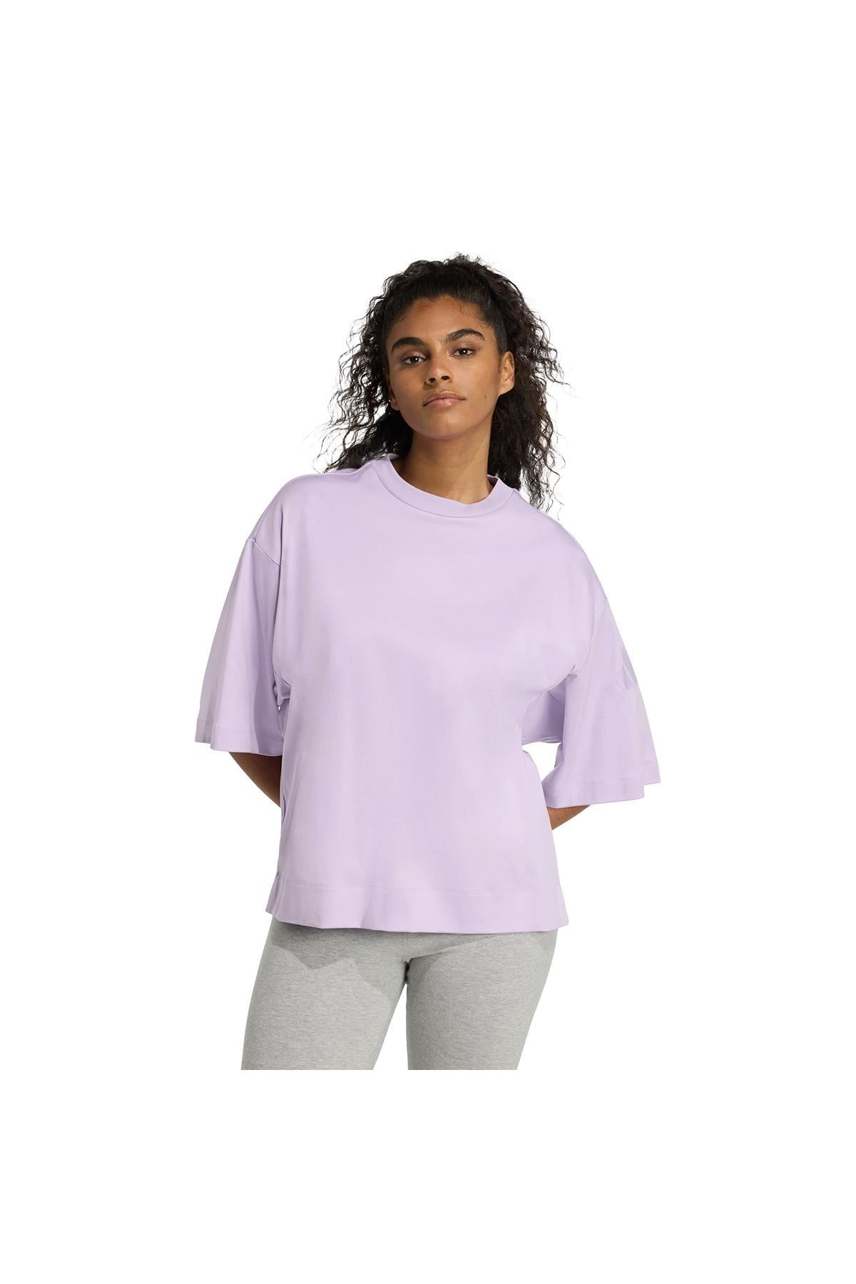 adidas Kadın  Mor  T-shirt W ALL SZN SL T JW5069